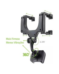 Suporte de Celular Para Carro Universal Articulado De Retrovisor
