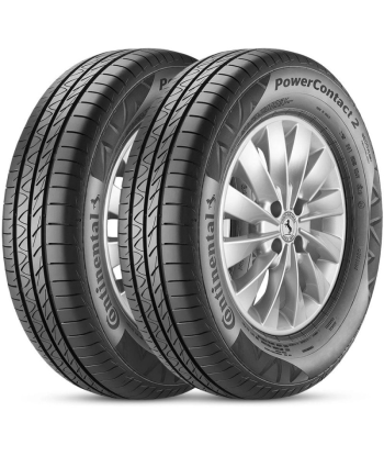 Kit 2 Pneu Continental Aro 15 185/60R15 84H Powercontact 2